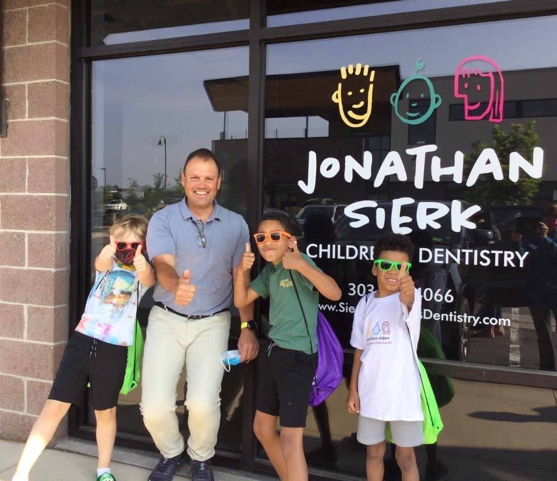 Dr. Sierk with Our Patients pediatric dentist castle pines | Dr. Sierk with patients