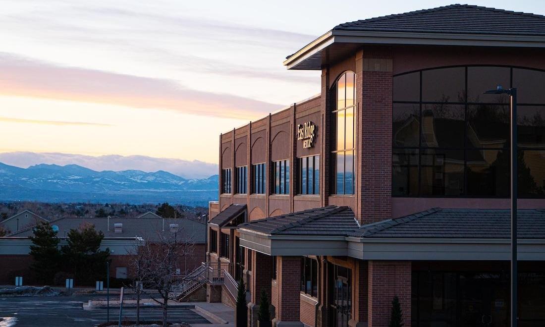 Exterior with Mountains Pediatric dentist Highlands Ranch